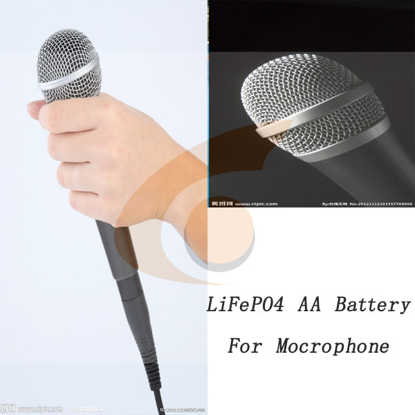 بطارية LiFePO4 AA للميكروفون